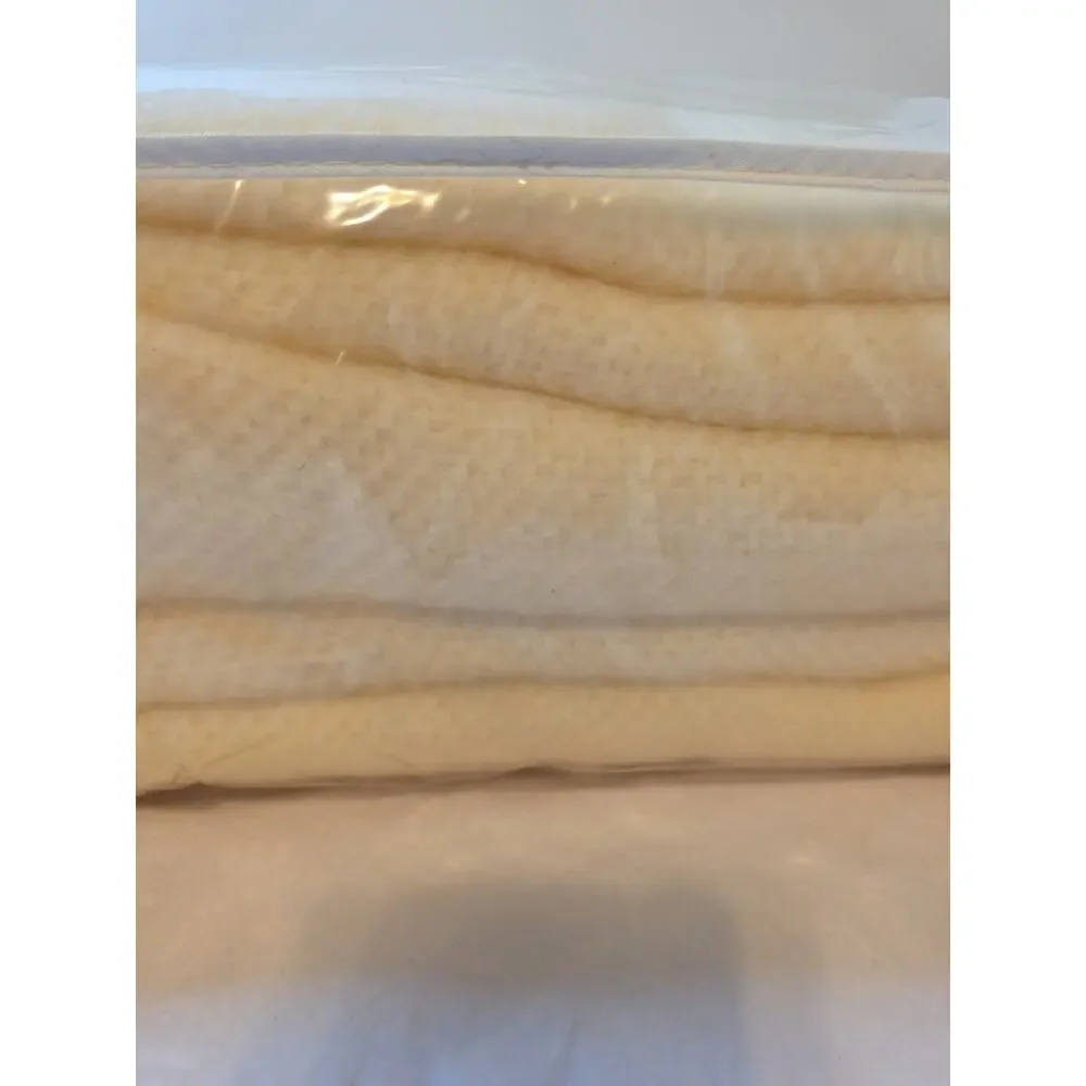 Faribo Blanket Twin Size Four Seasons Acrylic Satin Trim Cream Vintage New